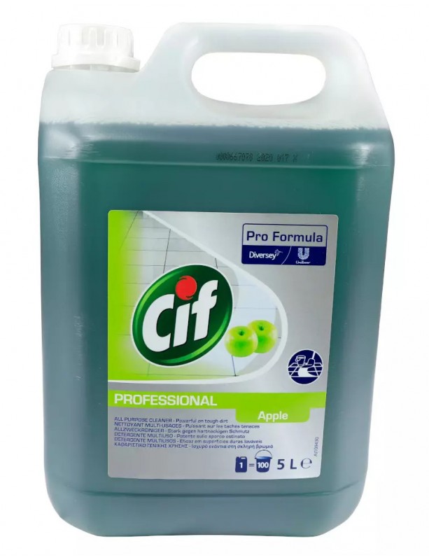 cif prodotti 2 lunga conservazione detergenza detergente multiuso mela verde lt 5 cif 0
