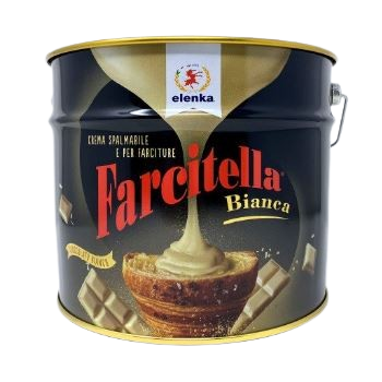 prodotti 2 lunga conservazione dolciaria e salato crema spalmabile farcitella bianca kg 8 elenka 0