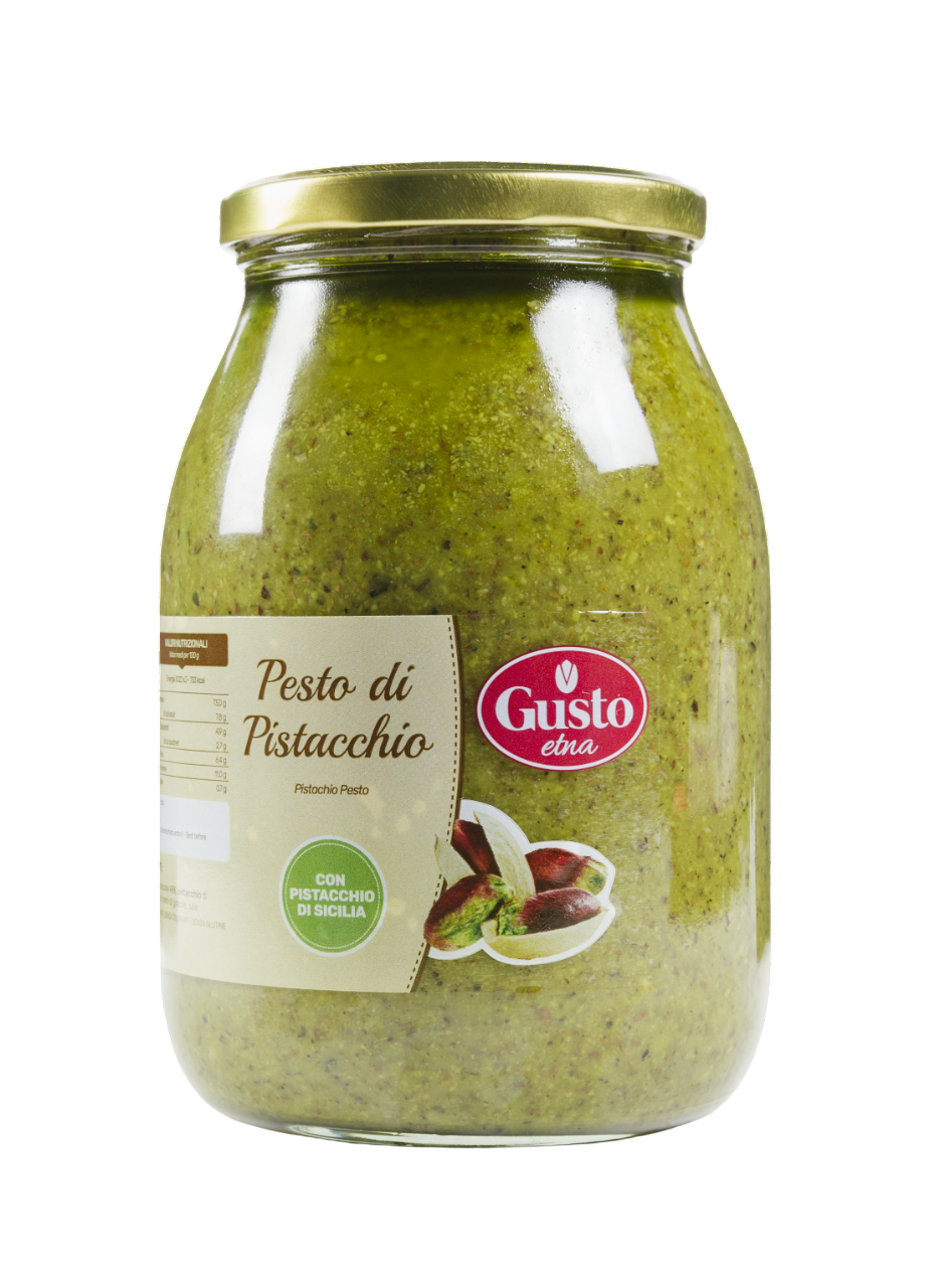 prodotti 2 lunga conservazione creme vegetali pesto di pistacchio kg 1 i veri sapori dell etna 0