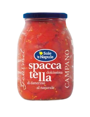 o sole e napule prodotti 2 lunga conservazione vasi e bocce in olio boccia spaccatelle di datterino rosso gr 960 o sole e napule 0