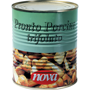 nova prodotti 2 lunga conservazione funghi e carciofi funghi pronto porcini trifolati ml 850 nova funghi 0