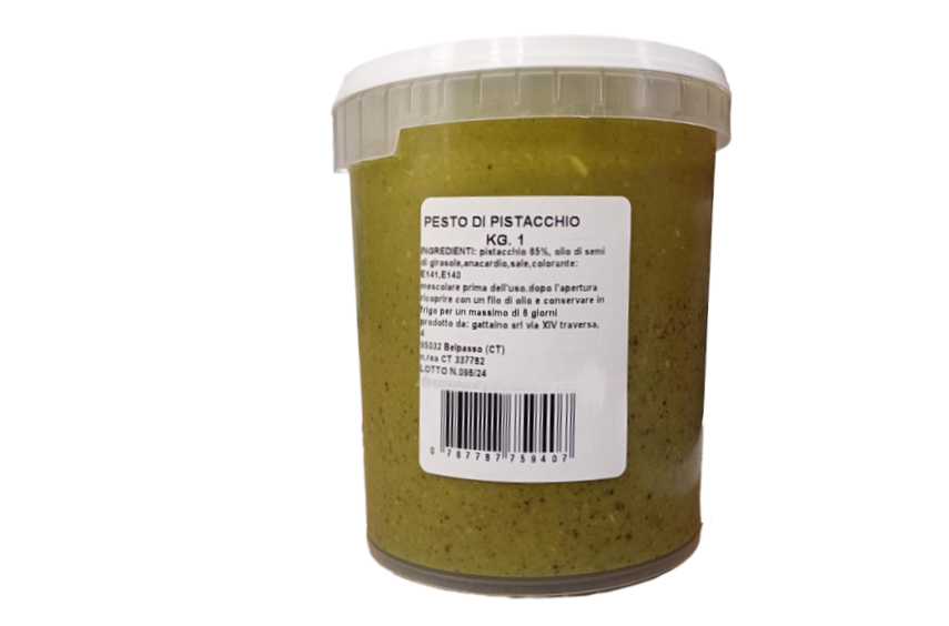 prodotti 2 lunga conservazione creme vegetali pesto di pistacchio kg 1 gattaino srl 0