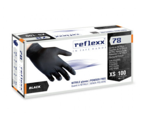 reflexx prodotti 2 lunga conservazione tovaglie e carte speciali guanti neri monouso small pz 100 nitrile reflexx 0