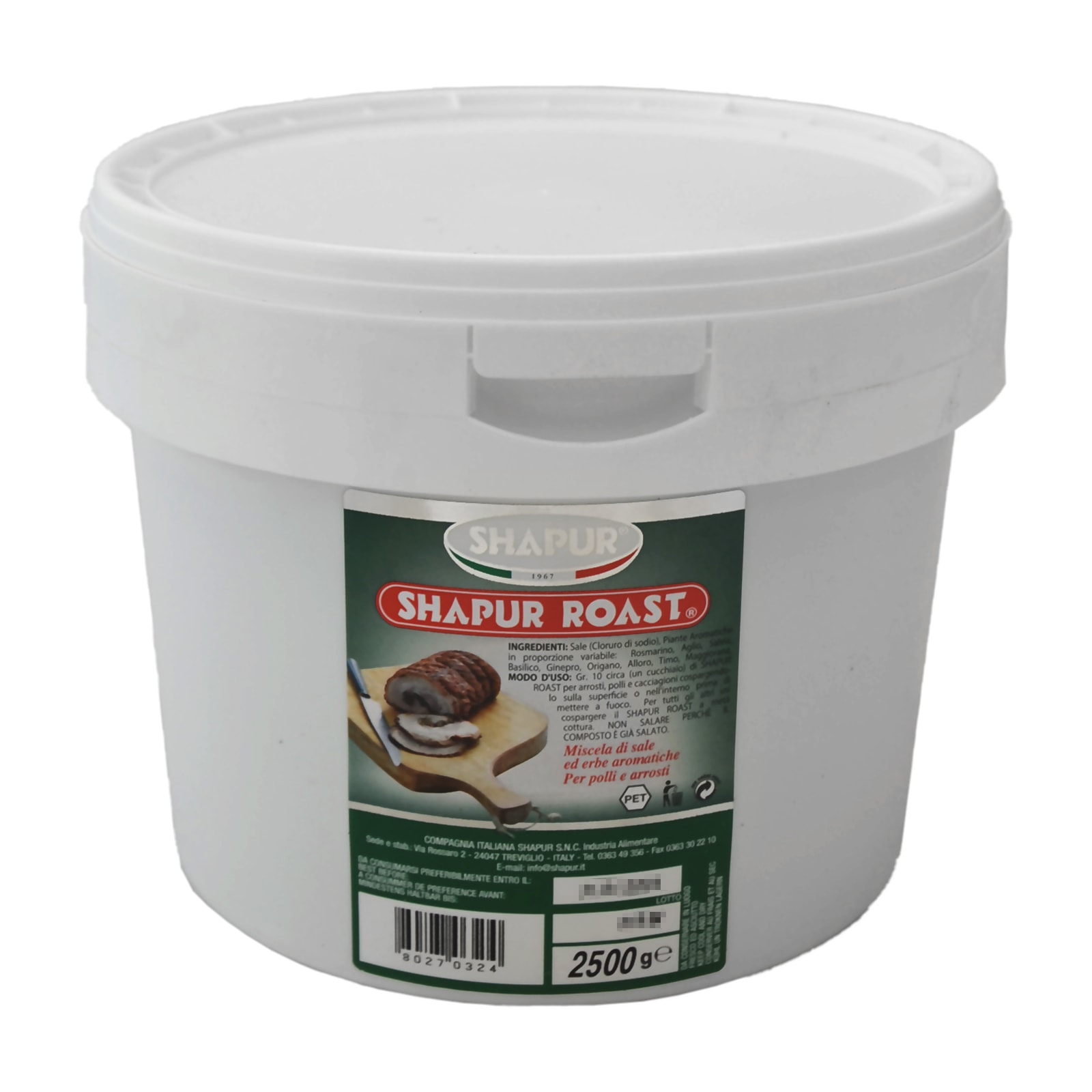shapur prodotti 2 lunga conservazione spezie e aromi secchiello shapur roast aroma per arrosti kg 2 5 0