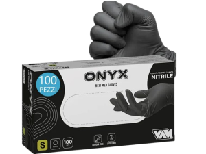 GUANTI NERI MEDIUM PZ 100 ONYX IN NITRILE NSP