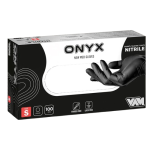 GUANTI NERI SMALL PZ 100 ONYX IN NITRILE NSP