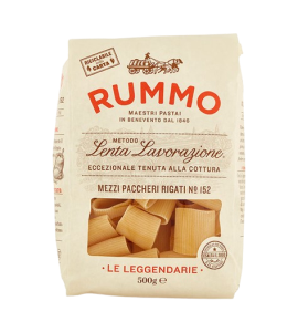 PASTA MEZZI PACCHERI RIGATI GR 500 N.152 RUMMO