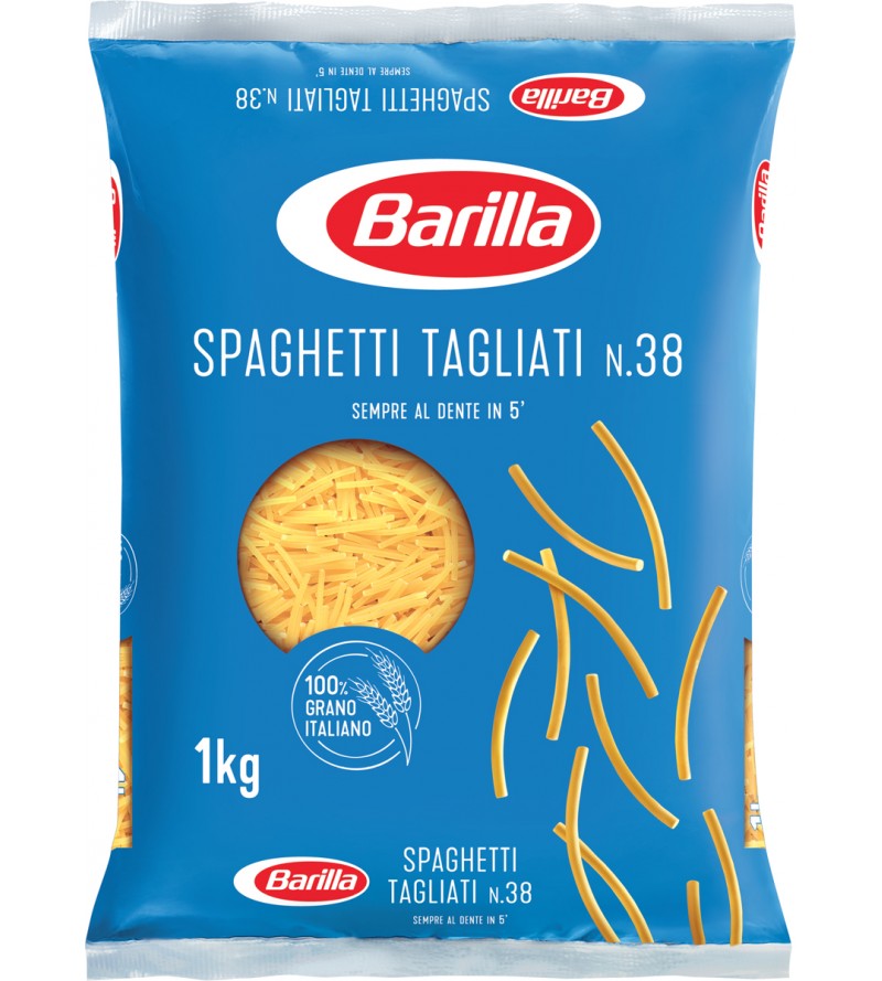 barilla prodotti 2 lunga conservazione pasta pancarr e pangrattato pasta spaghetti tagliati n 38 kg 1 barilla 0