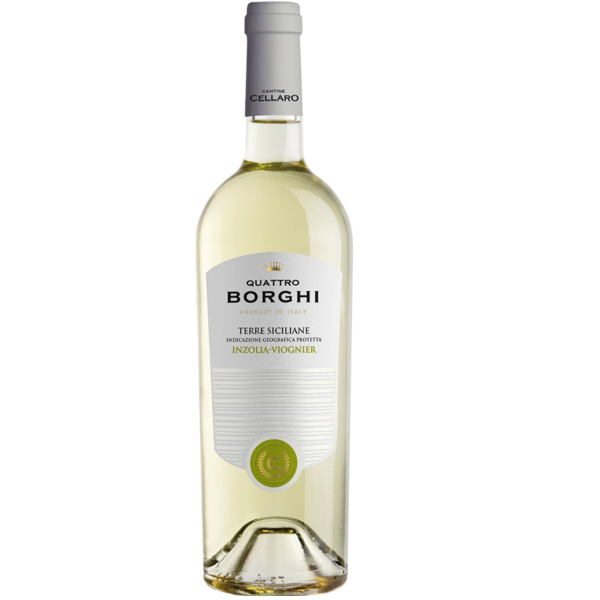 cantina cellaro prodotti 3 beverage vini e liquori vino 4 borghi inzolia viognier bianco terre siciliane ml 750 cellaro 0