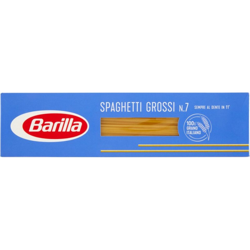 barilla prodotti 2 lunga conservazione pasta pancarr e pangrattato pasta spaghetti grossi n 7 kg 1 barilla 0
