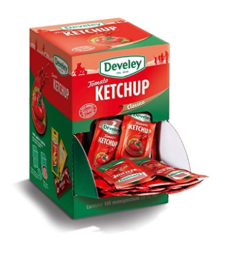 develey prodotti 2 lunga conservazione salse e monodosi ketchup bustine marsupio gr 15 pz 100 develey 0