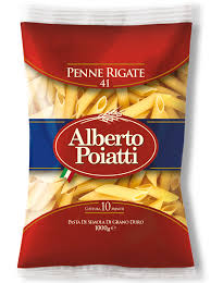 ALBERTO POIATTI-Prodotti-2-LUNGA CONSERVAZIONE-Pasta, Pancarrè e Pangrattato-PASTA PENNE RIGATE N 41 KG 1 A. POIATTI ROSSA-0