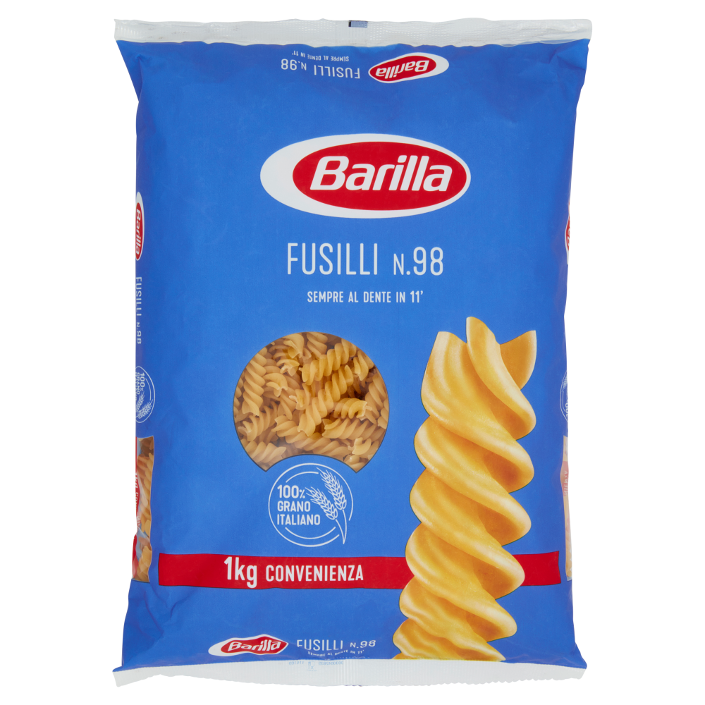 barilla prodotti 2 lunga conservazione pasta pancarr e pangrattato pasta fusilli n 98 kg 1 barilla 0