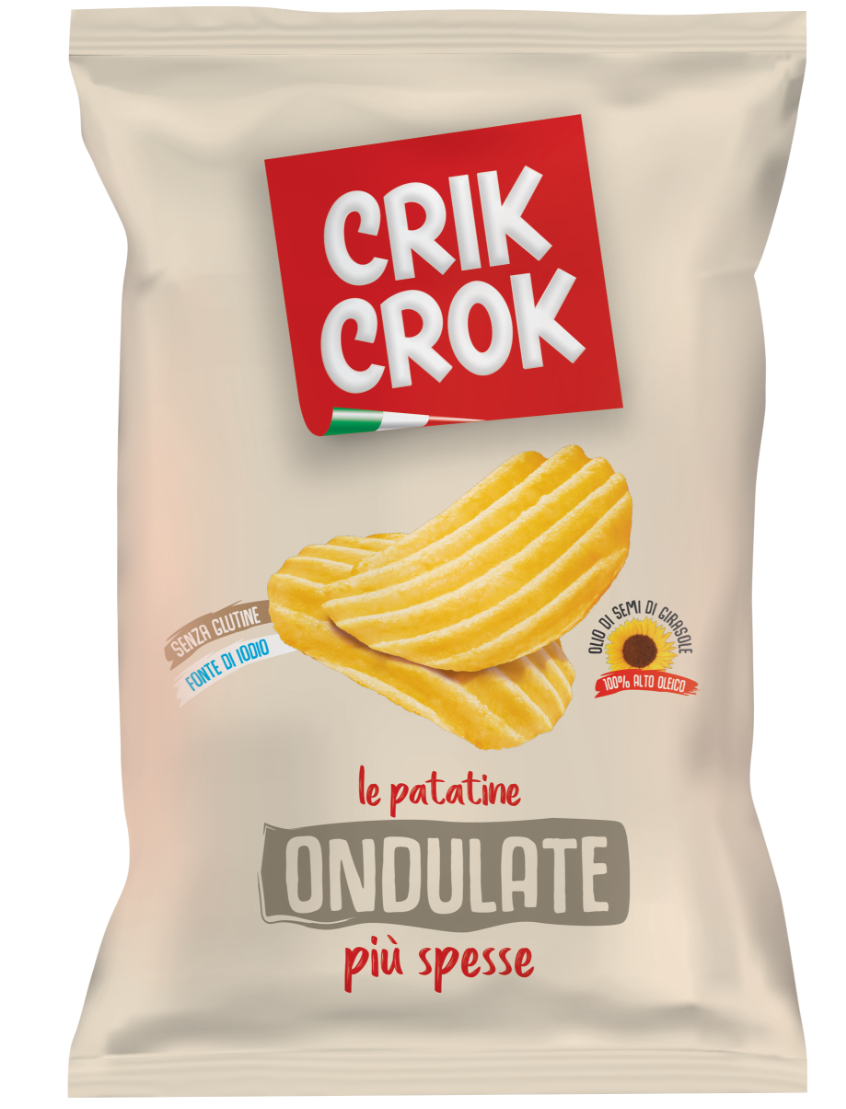 crik crok prodotti 2 lunga conservazione dolciaria e salato crik crok ondulate neutre gr 70 0