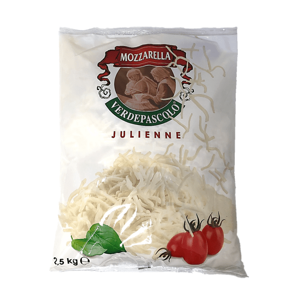 zarpellon prodotti 1 fresco latticini formaggi e derivati mozzarella julienne verde pascolo kg 2 5 0