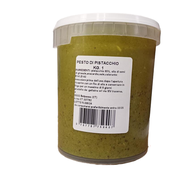 prodotti 2 lunga conservazione creme vegetali pesto di pistacchio kg 1 gattaino srl 0