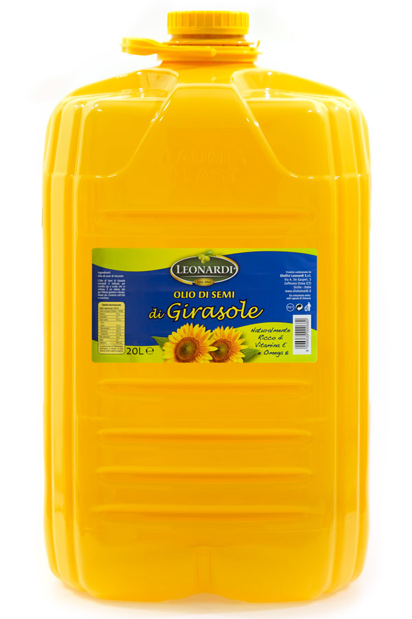 leonardi prodotti 2 lunga conservazione olio e aceto olio di semi di girasole 20 lt leonardi 0