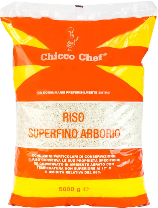 chicco chef prodotti 2 lunga conservazione riso riso sup arborio kg 5 chicco chef 0