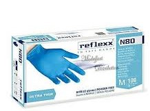 REFLEXX-Prodotti-2-LUNGA CONSERVAZIONE-Tovaglie e Carte speciali-GUANTI AZZURRI MONOUSO MEDIUM PZ 100 NITRILE REFLEXX-0