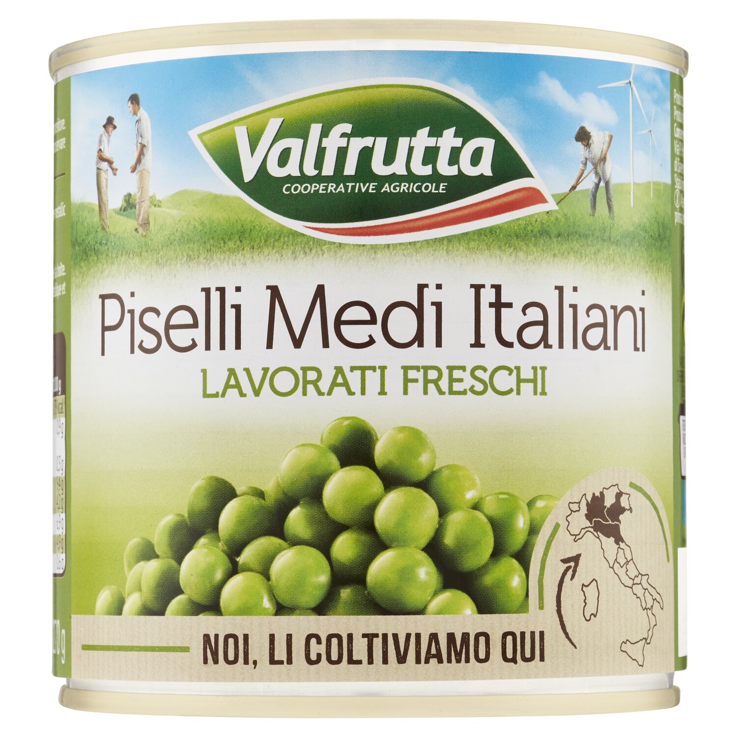 VALFRUTTA-Prodotti-2-LUNGA CONSERVAZIONE-Legumi e Verdure in Latta-PISELLI MEDI GR 410X3 VALFRUTTA-0